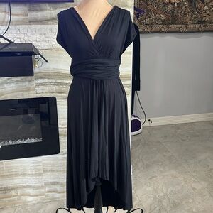 Women’s Black Dress. Unique Long Straps for‎ Versatile Use. Size M